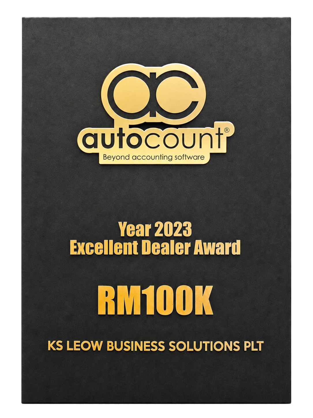 AutoCount Top Dealer certificate 2023