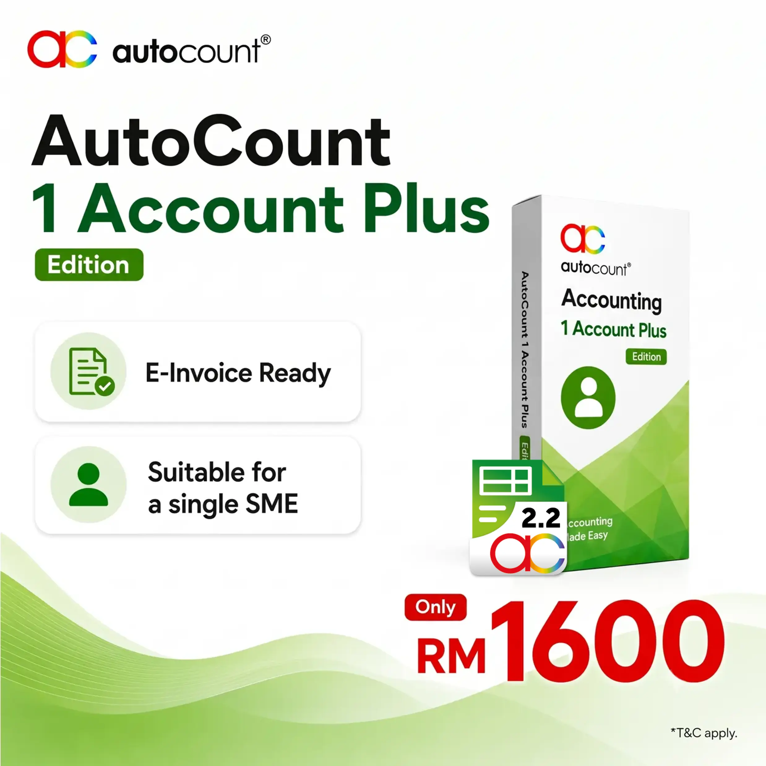 AutoCount 1 Account Plus 1 Promo