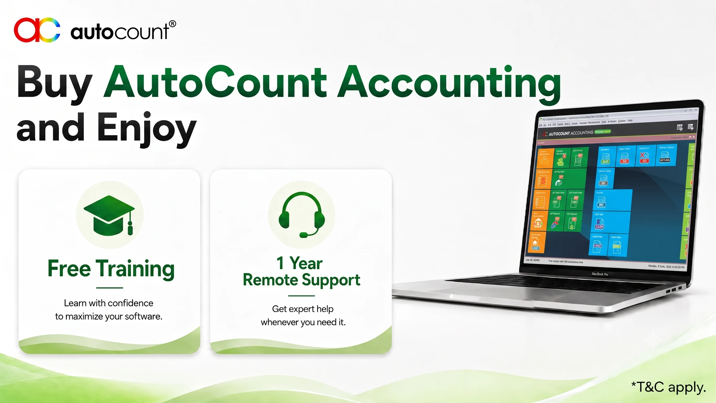Buy AutoCount Accounting & Enjoy Free Training